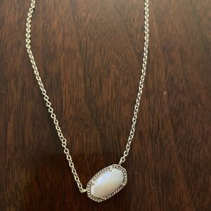 Kendra Scott white stone necklace
